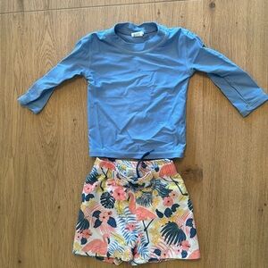 Rugged Butts tropical trunks and rash guard